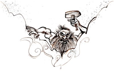 Alberich en la ópera Das Rheingold de Richard Wagner de Neale Osborne